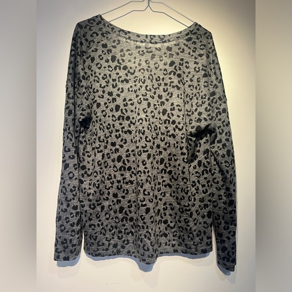 RAILS Sami Charcoal Leopard Print Linen Lyocell Sz Large - Picture 10 of 12